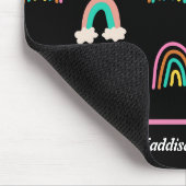 レインボーモダンパターン マウスパッド (コーナー)