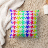 レインボーモダンパタ千鳥格子のーン クッション (ブランケット)