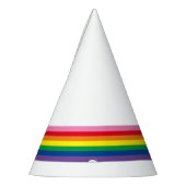 レインボーモダンパーティーハット パーティーハット (左)