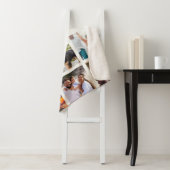 レインボーモダンファミリーがフォトコラージュ シェルパブランケット (インサイチュ)