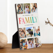 レインボーモダンファミリーがフォトコラージュ フォトプラーク