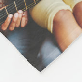 レインボーモダンファミリーがフォトコラージュ フリースブランケット (角)