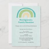 レインボーモダンファミリーギャザリングBBQピクニック懇親会 招待状 (正面)