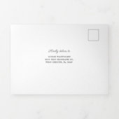 レインボーモダンボホスクリプトシック赤ちゃんシャワー 三つ折り招待状 (カバー)