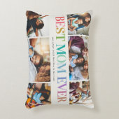 レインボーモダンマ最高のマEver 6 Photo Collage アクセントクッション (正面(垂直))