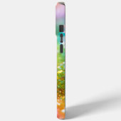 レインボーモダンモノグラムグリッター Case-Mate iPhoneケース (裏面 / 左)