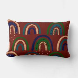 レインボーモダンルンバー枕 ランバークッション
