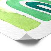 レインボーモダン子供部屋キッドルームデコール ポスター (角)