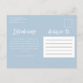 レインボーモダン導入写真誕生 案内ポストカード (裏面)