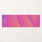 レインボーモダン環境にやさしカラー名前をカスタムする ヨガマット (正面(横))