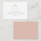 レインボーモダン誕生日 エンクロージャーカード (正面/裏面)