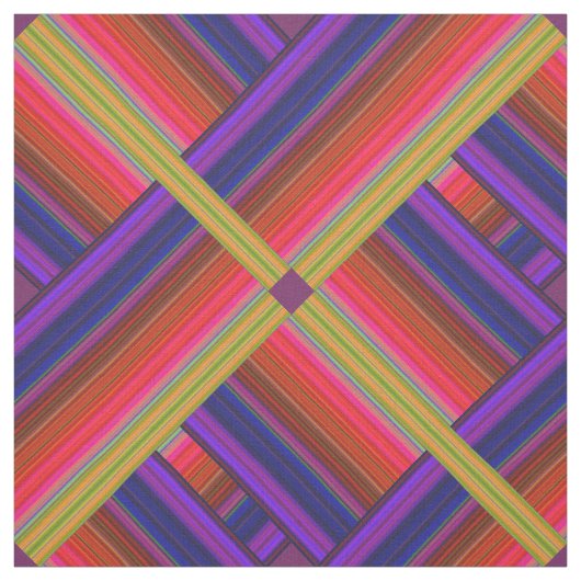 レインボーモダン3D抽象芸術織物 ファブリック (見本)