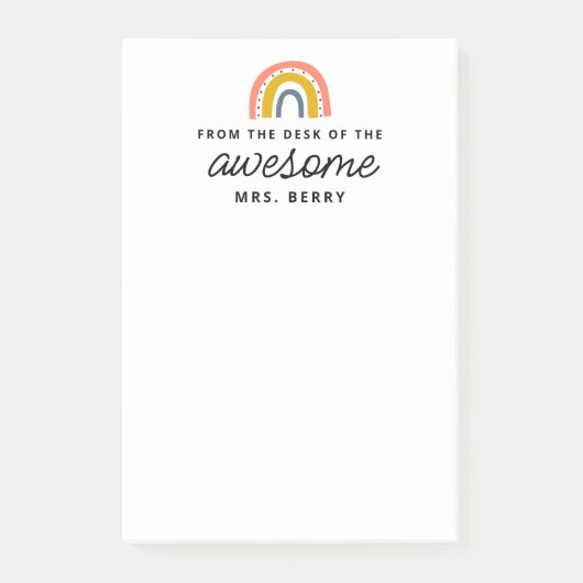 レインボーモダン・オブ・先生 ポストイット (正面)