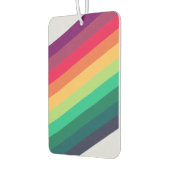 レインボーモダン カラフル| LGBTストライプゲイプライド カーエアーフレッシュナー (左)