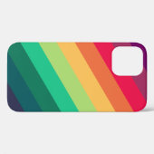 レインボーモダン カラフル| LGBTストライプゲイプライド Case-Mate iPhoneケース (裏面 (横))