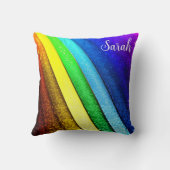 レインボーモダン&グラムプライドモノグラム クッション (裏面)