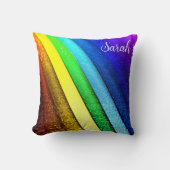 レインボーモダン&グラムプライドモノグラム クッション (正面)