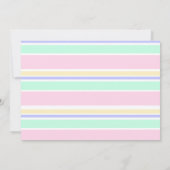 レインボーモダン&スターズ'ONE' 1歳の誕生日パーティー 招待状 (裏面)