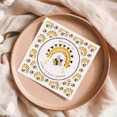 レインボーモダン(昆虫)マルハナバチハニービーベイビーシャワー スタンダードカクテルナプキン