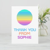 レインボーモダンSFミニマルサンキューカード サンキューカード (スタンド正面)