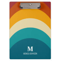 レインボーモノグラム名前をカスタムするレトロサンセットストライプ