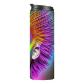 レインボーモホークでジストピアの女モダン性 タンブラー (回転右)