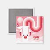 レインボーモンスター マグネット (正面/裏面)