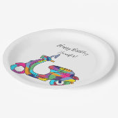 レインボーモータースクーターのMOPEDカスタムメッセージ ペーパープレート (アングル)