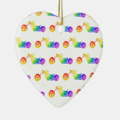 レインボーモートサイクル セラミックオーナメント (右)