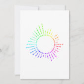 レインボーモールス符号 招待状 (正面)