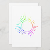 レインボーモールス符号 招待状 (正面/裏面)