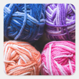 レインボーヤーンのシール スクエアシール