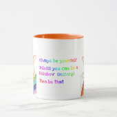 レインボーユニコルギカラーコンボマグカップ マグカップ (中央)