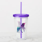 レインボーユニコーンアクリルタンブラー アクリルタンブラー (正面)