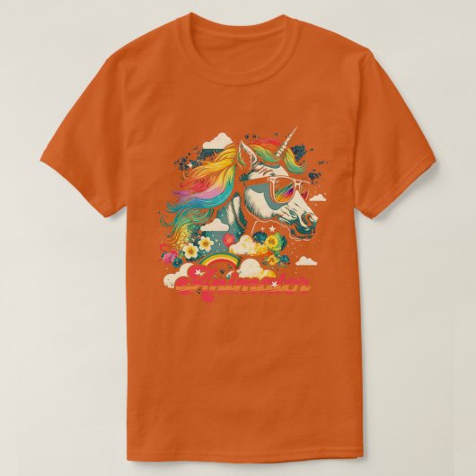 レインボーユニコーンアニメーター Tシャツ (デザイン正面)