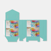 レインボーユニコーンウォーターカラーパーティーケーキ愛用ボックス フェイバーボックス (折り畳みなし)