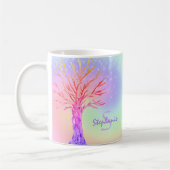 レインボーユニコーンカラーズキラキラMonogram Girl's コーヒーマグカップ (左)