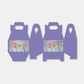 レインボーユニコーンガールズお誕生日ケーキオフィードボックス フェイバーボックス (折り畳みなし)