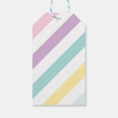 レインボーユニコーンガールズバースデーパーティー ギフトタグ (裏面)