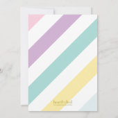 レインボーユニコーンガールズバースデーパーティー 招待状 (裏面)