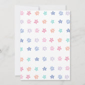 レインボーユニコーンガールバースデーパーティー 招待状 (裏面)