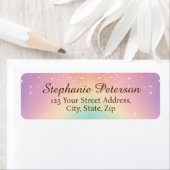 レインボーユニコーングリッター差出人住所 ラベル (インサイチュ)