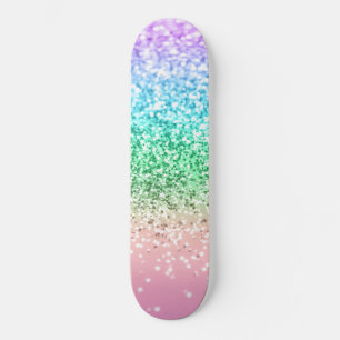 レインボーユニコーングリッター1 (フェイクグリッター) #pastel スケートボード
