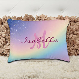 レインボーユニコーングリッター アクセントクッション