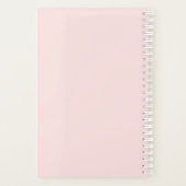 レインボーユニコーンケーキパーソナライズされたプランナー手帳 プランナー手帳 (裏面)