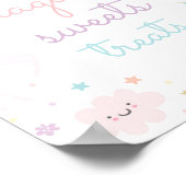 レインボーユニコーンスイーツアンドトリートバースデーパーティー ポスター (角)