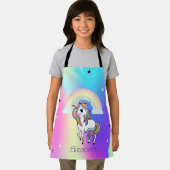 レインボーユニコーンスターズホロラフィ エプロン (インサイチュ)