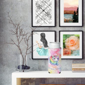 レインボーユニコーンデザインと名前をカスタムする スリム缶クーラー