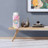 レインボーユニコーンデザインと名前をカスタムする スリム缶クーラー