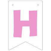 レインボーユニコーンハッピーバースデーバナーバンティング バンティングフラッグ (第2の旗)